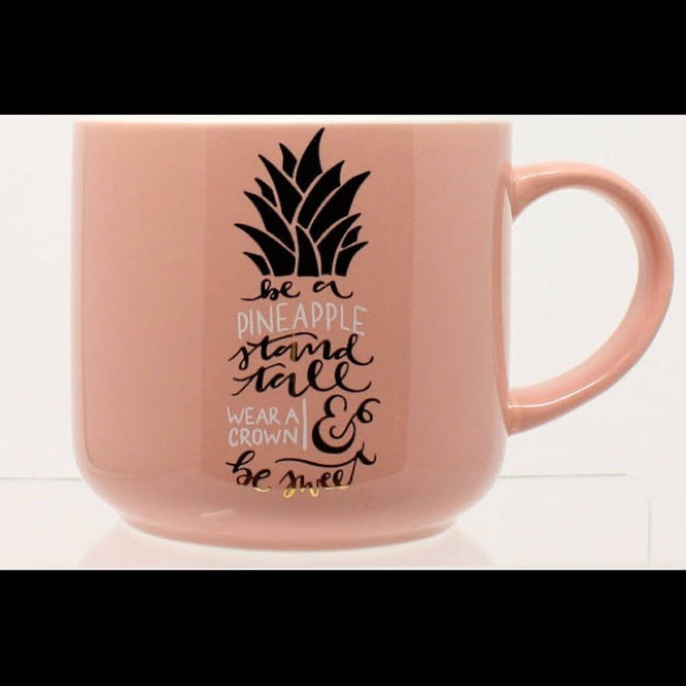 Pink Pineapple Ceramic Motivational Mug